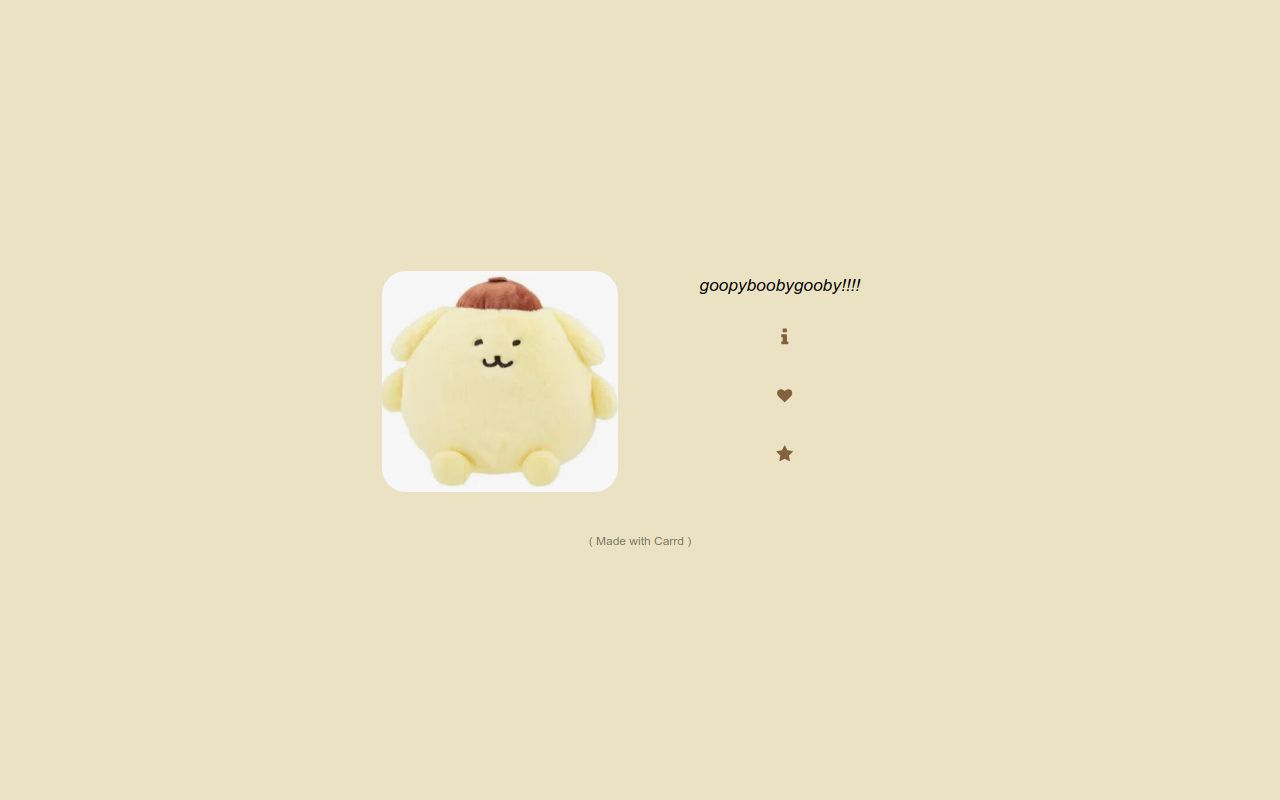 Carrd profile picture for @goober